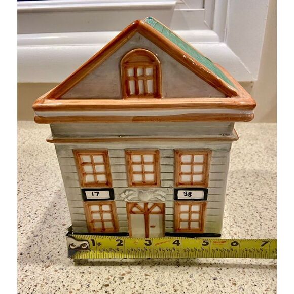 Dansk Portugal 1738 Brownstone Ceramic Food Canister RARE Green Roof (Have Set) - Picture 7 of 8